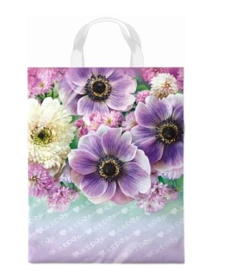 Пакет ПЭ с петлевой ручкой 28x35см (55) (Анемона) Интерпак, ПТЛ63424